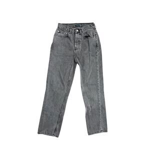 ASOS Design Straight Leg jeans dark grey button fly size 26